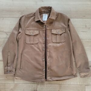 Ike Behar Brown Suede Outerwear